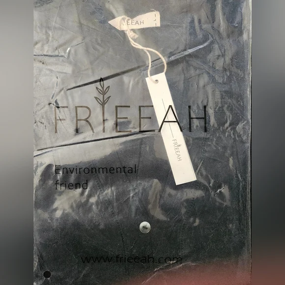 NWT - Hemp-Linen Frieeah Black Midi Nightgown Dress - Size L - Picture 6 of 8